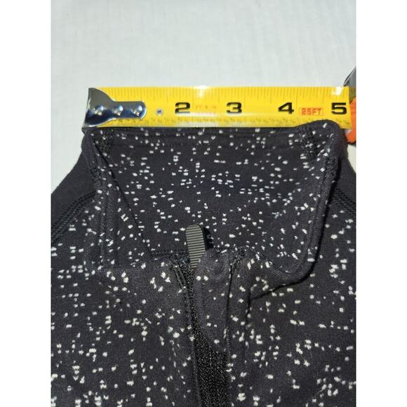 Lululemon Run Briskly 1/2 Zip Jacquard Black White Black Women's Sz 6 - Picture 13 of 14